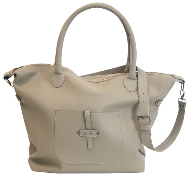 MOMMY BAG APPLE LEATHER TAUPE 🍎