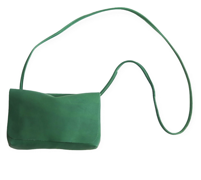 SOFT CORD SADDLE  BAG GREEN 