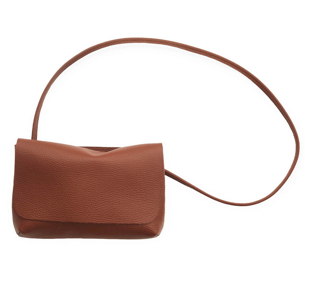 SOFT CORD SADDLE BAG CHOCOLATE BROWN