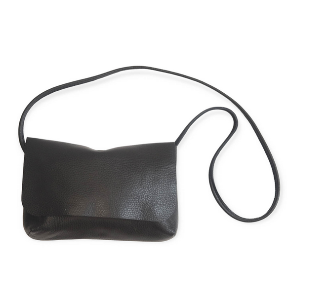 SOFT CORD SADDLE  BAG BLACK