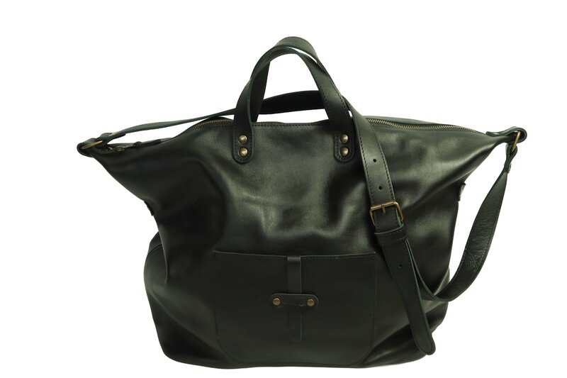 MommyBag BigShopper Thirza zwart smooth leer, grote multifunctionele tas