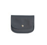 SADDLE ZIPPER CARD WALLET APPLE LEATHER BLACK 🌱