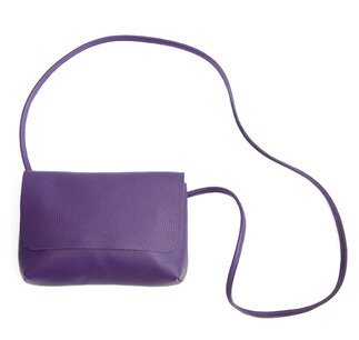 SOFT CORD SADDLE BAG  PURLPLE 