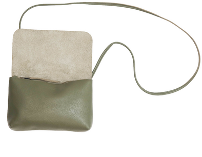 SOFT CORD SADDLE BAG OLIVE GREEN