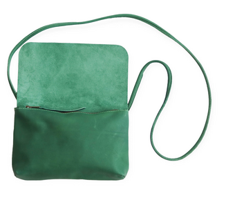 SOFT CORD SADDLE  BAG GREEN 