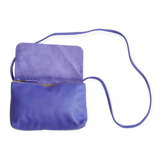 SOFT CORD SADDLE BAG DEEP PURPLE