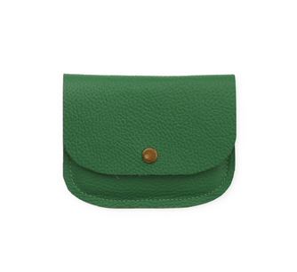 SADDLE ZIPPER CARD WALLET VINN GREEN