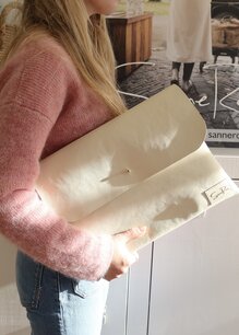  LAPTOP SLEEVE APPLE LEATHER ALMOND 🍎