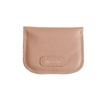 SADDLE ZIPPER CARD WALLET BLUSH