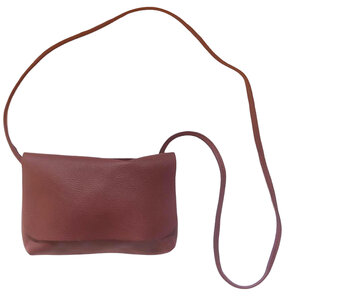 SOFT CORD SADDLE BAG BURGUNDY