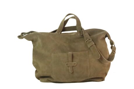 BIGSHOPPER MOMMYBAG MAUVE  SUEDE 